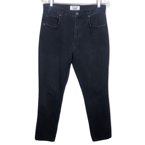 Reformation Julia High Waist Cigarette Jeans In Monterey size 29 Black - Picture 3 of 10